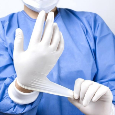 Guantes Látex Blanco
